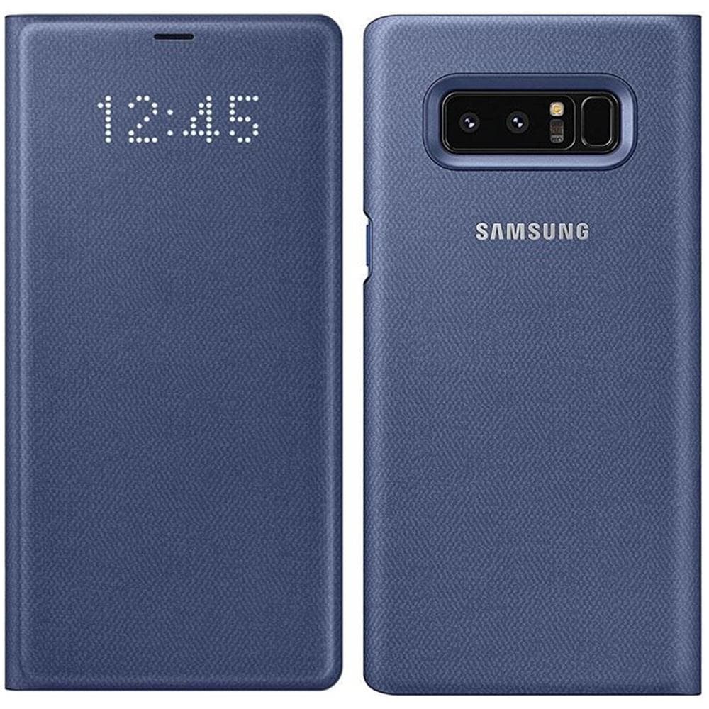 Flip Cover Custodia LED View per Galaxy Note 8 Colore Blu Profondo - Foto 1