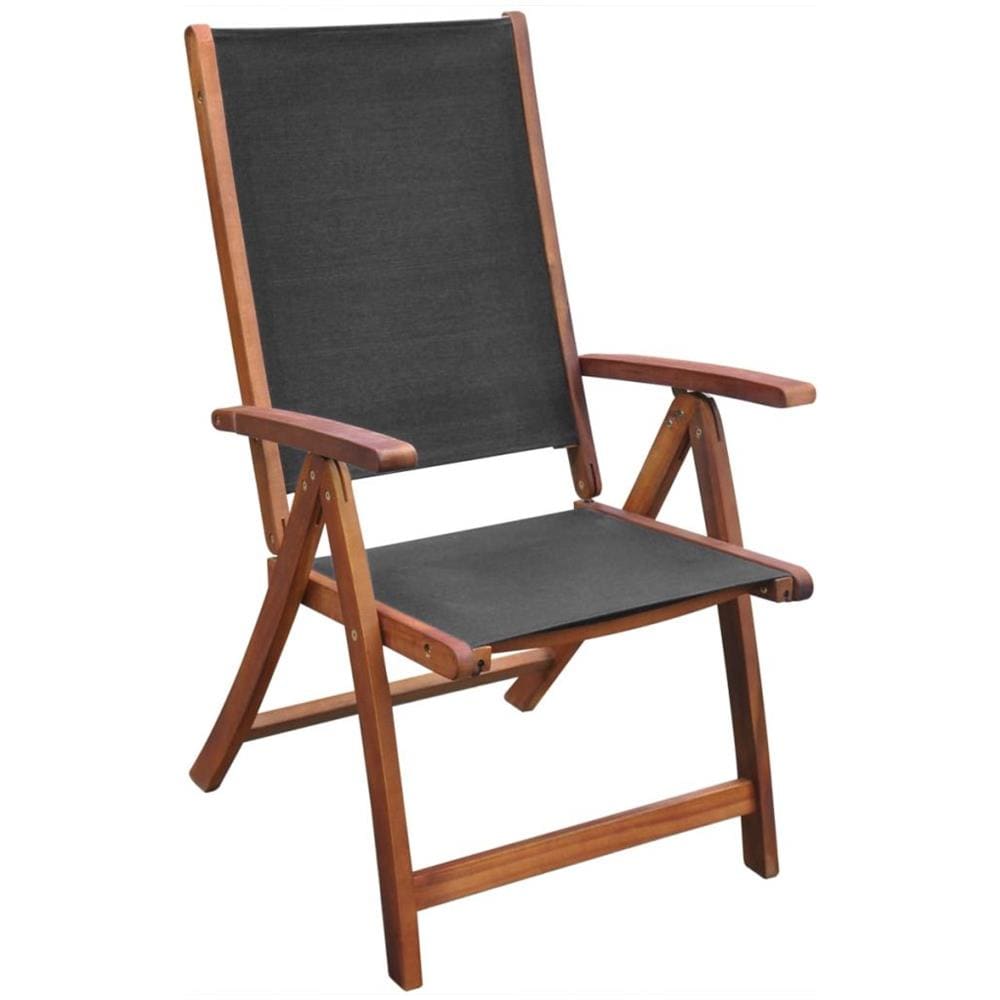 Set da Pranzo per Esterni 9 pz in Legno di Acacia e Textilene - Foto 8