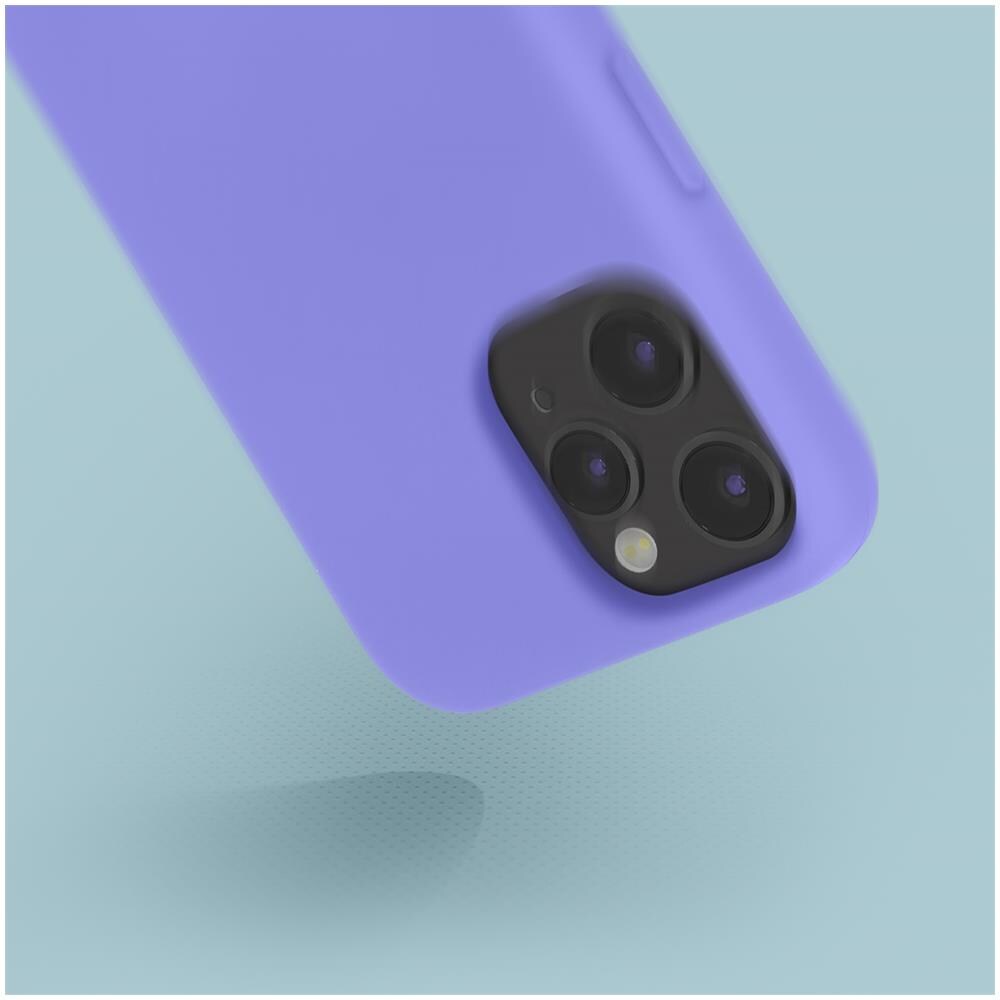 Cover Silicone Iphone 12 Pro Max Semi-rigida Opaca Soft Touch Viola - Foto 2