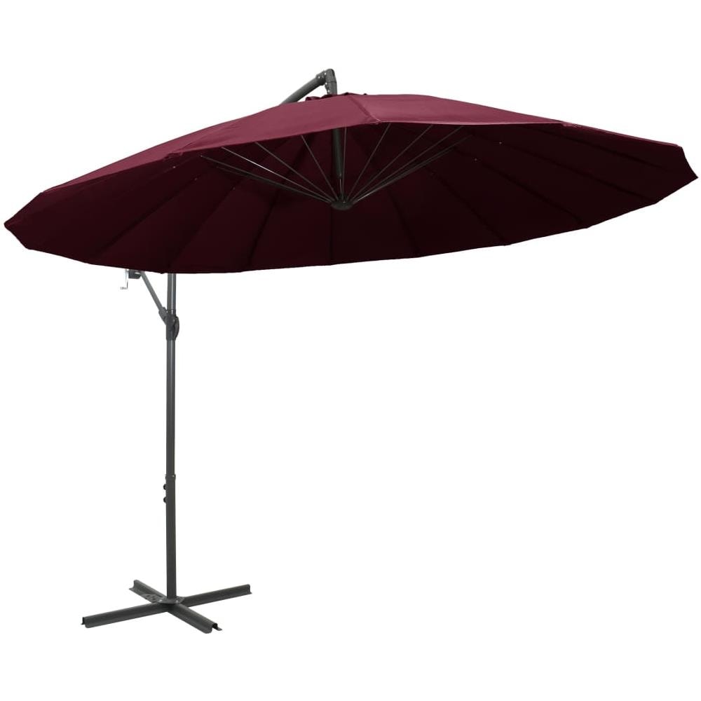 Ombrellone a Sbalzo Bordò 3 m Palo in Alluminio - Foto 3