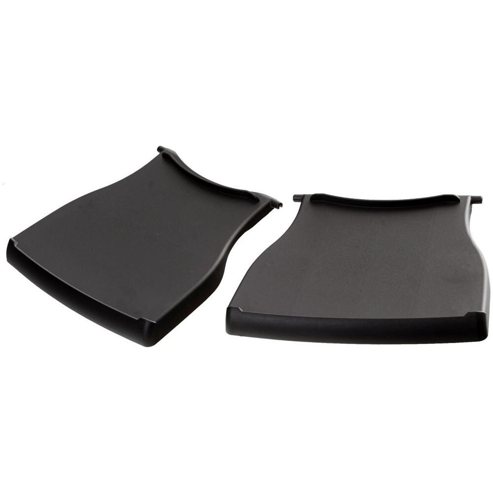Set di 2 Ripiani Ribaltabili per Barbecue Q 1000 Colore Nero - Foto 1