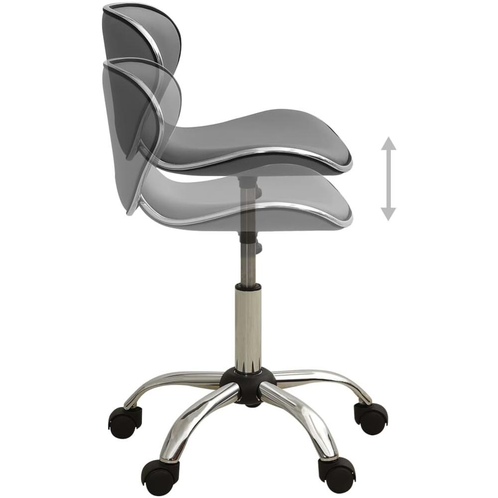 Sgabello Da Salone Spa Grigio In Similpelle - Foto 3