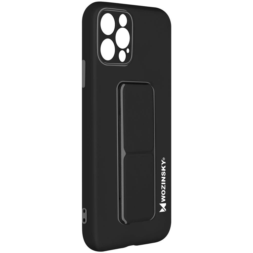 Cover Per Iphone 12 Pro Cavalletto Pieghevole Magnetico Nera - Foto 2