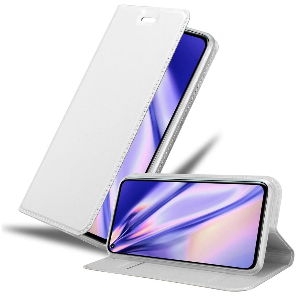 Custodia Compatibile Con Honor 20 Pro In Classy Argento - Coperchio Protettiva Con Chiusura Magnetica, Funzione Stand E Tasca Per Le Carte - Foto 1