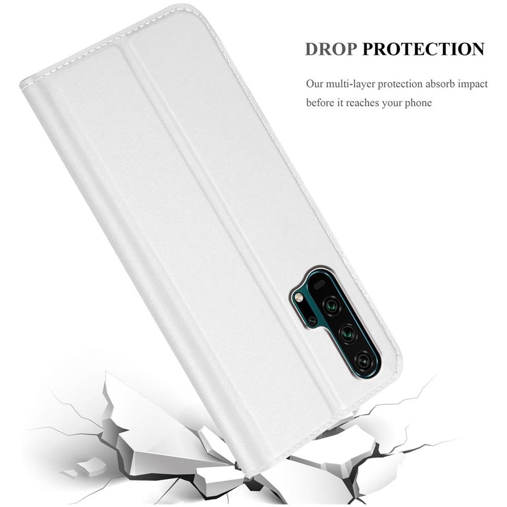 Custodia Compatibile Con Honor 20 Pro In Classy Argento - Coperchio Protettiva Con Chiusura Magnetica, Funzione Stand E Tasca Per Le Carte - Foto 8