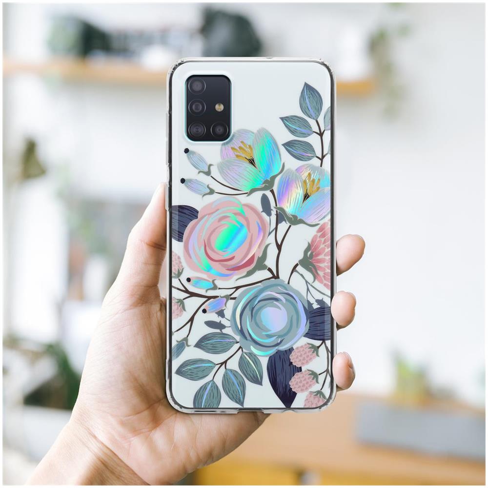 Custodia Compatibile Con Samsung Galaxy A51 4g / M40s Con Peonie Fiori - Coperchio Protettivo In Silicone Tpu Con Motivo Floreale - Foto 7