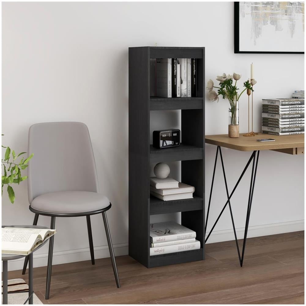 Libreria / divisorio Grigio 40x30x135,5 Cm Legno Massello Di Pino - Foto 1
