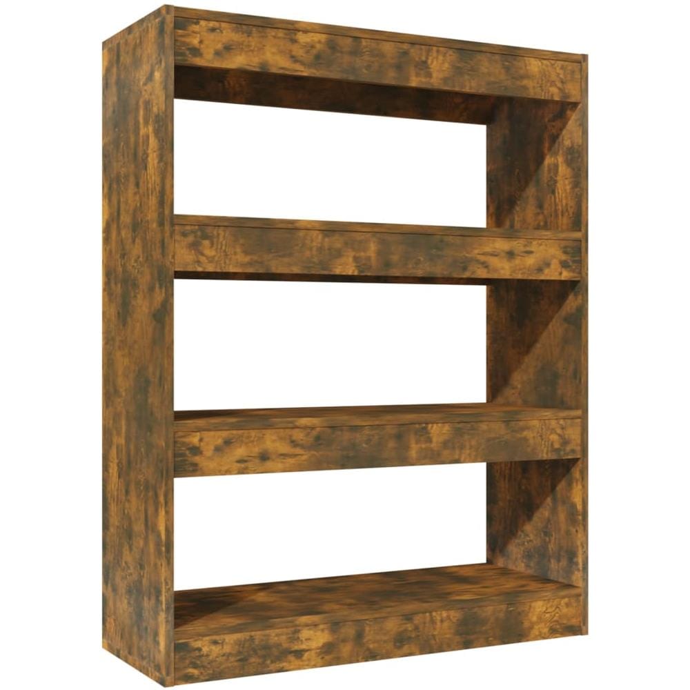 Libreria / divisorio Rovere Fumo 80x30x103 Cm Legno Multistrato - Foto 2