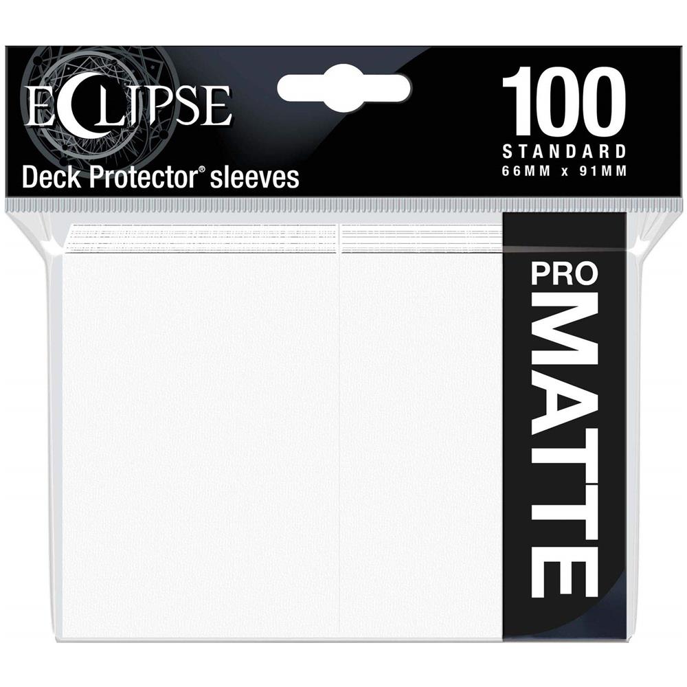 Buste Per Carte Standard Con Finitura Opaca Eclipse Da 100 Pezzi (bianco Artico) - Proteggi Tutte Le Tue Carte Da Gioco, Carte Sportive E Carte Da Collezione Con La Tecnologia Chromafusion - Foto 1