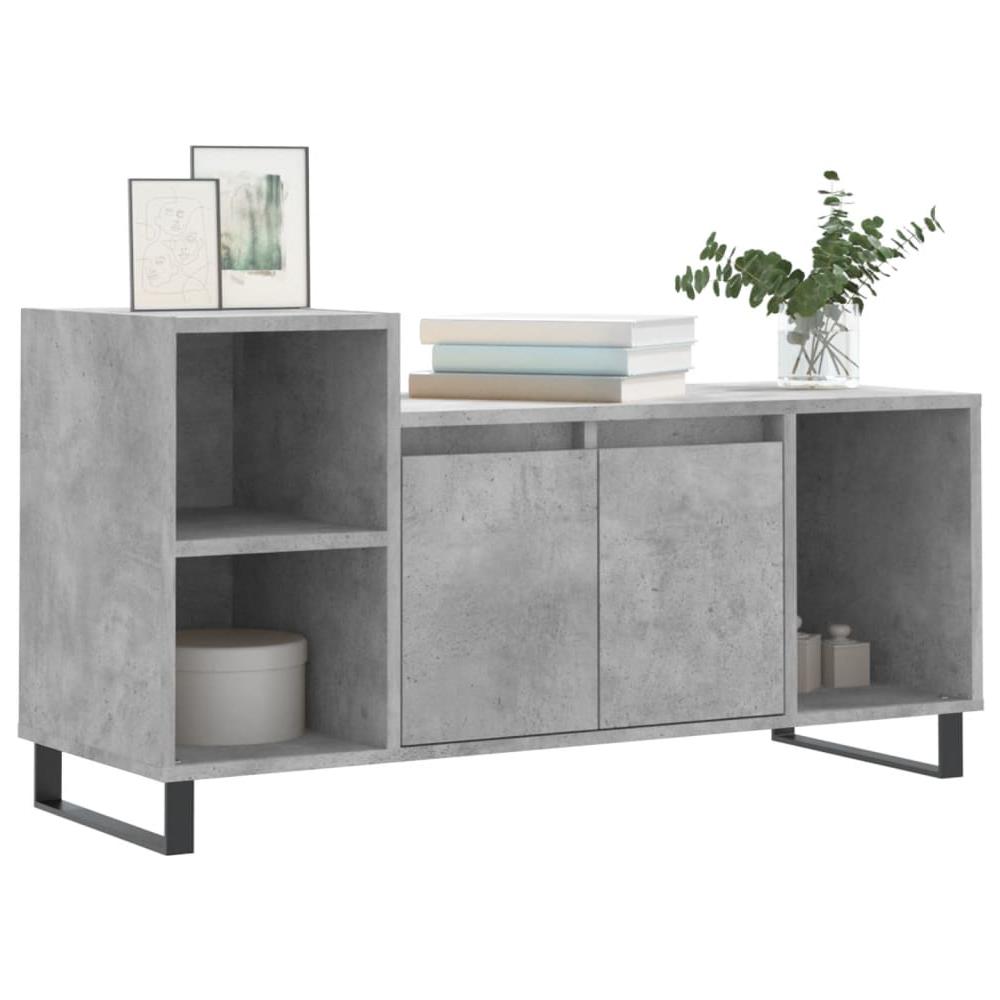 Mobile Per Tv Grigio Cemento 100x35x55 Cm Legno Multistrato - Foto 3