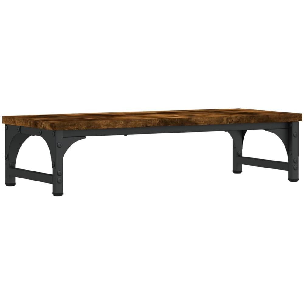 Supporto Per Monitor Rovere Fumo 55x23x14 Cm Legno Multistrato - Foto 1