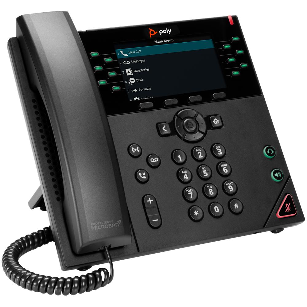 Telefono IP VVX 450 a 12 Linee Abilitato Per PoE - Foto 3