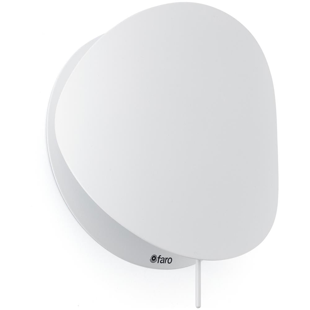 Proiettore Barcellona 62105 Ovo-applique In Metallo E Diffusore In Vetro, Colore: Bianco - Foto 2