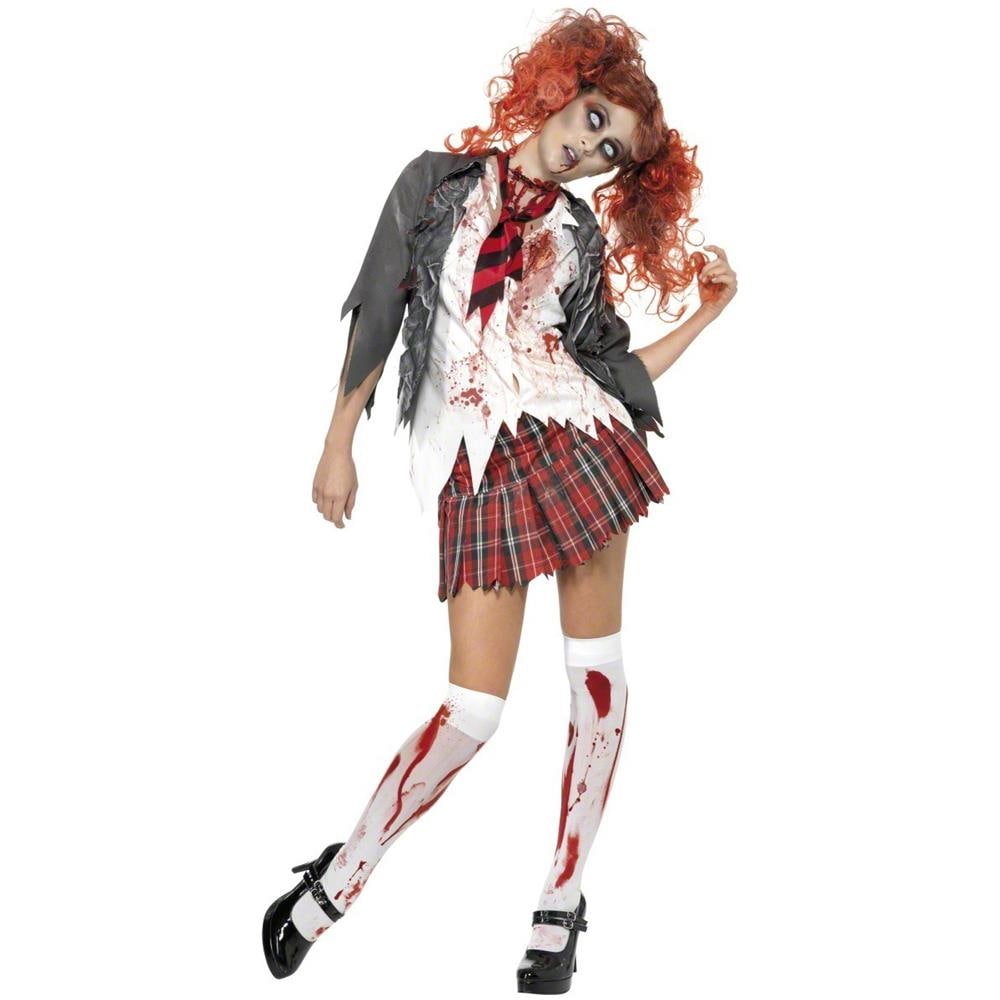 Costume Scolara Zombie Per Halloween Medium - Foto 2