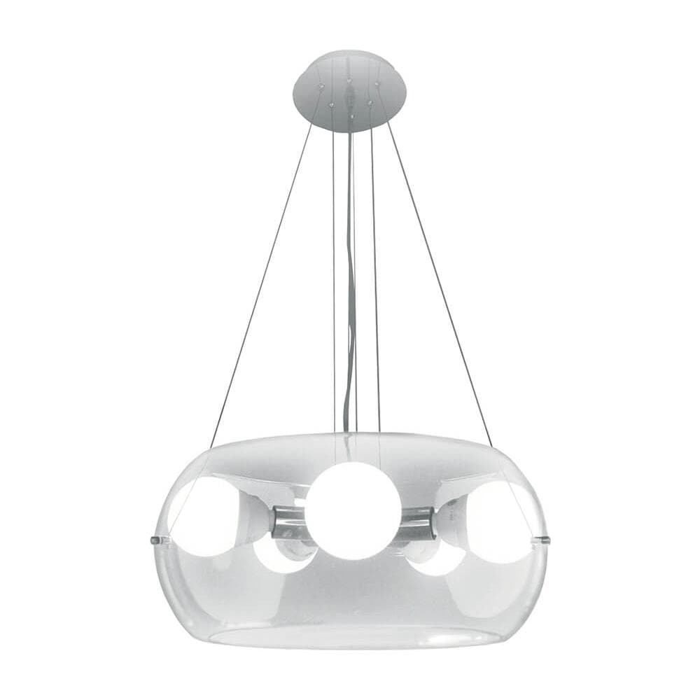 Lampada A Sospensione 5 X 60w E27 Cromo - Foto 1