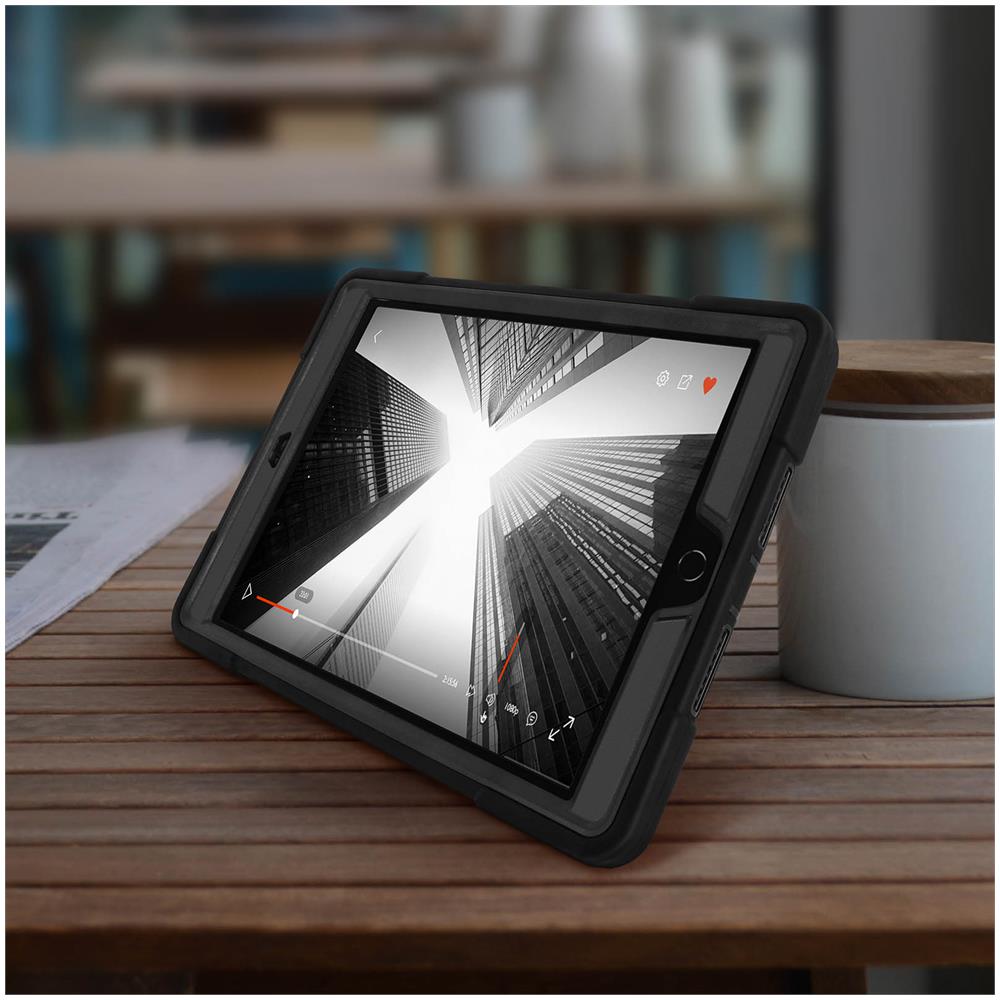 Cover Ipad 9 2021 Ipad 8 2020 Ipad 7 2019 Con Manico Cavalletto Tracolla Nero - Foto 2
