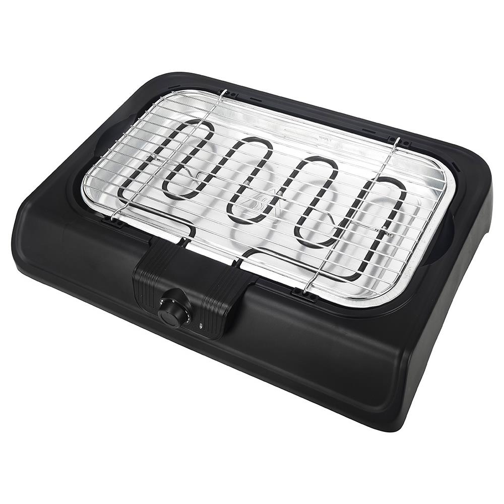 Barbecue Elettrico Portatile 2000w Con Tavolo E Supporto: Area Di Cottura 41,4 X 23,9 Cm - Foto 2