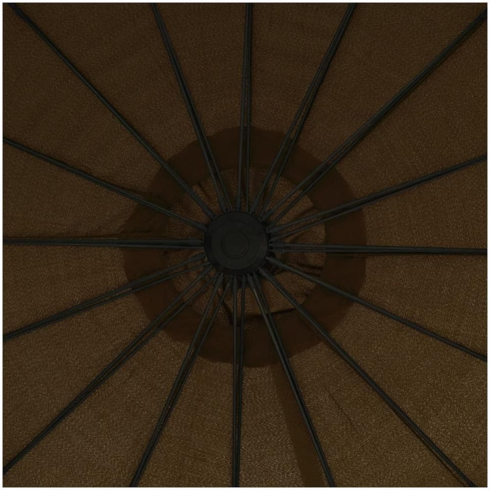 Ombrellone a Sbalzo Grigio Talpa 3 m Palo in Alluminio - Foto 3