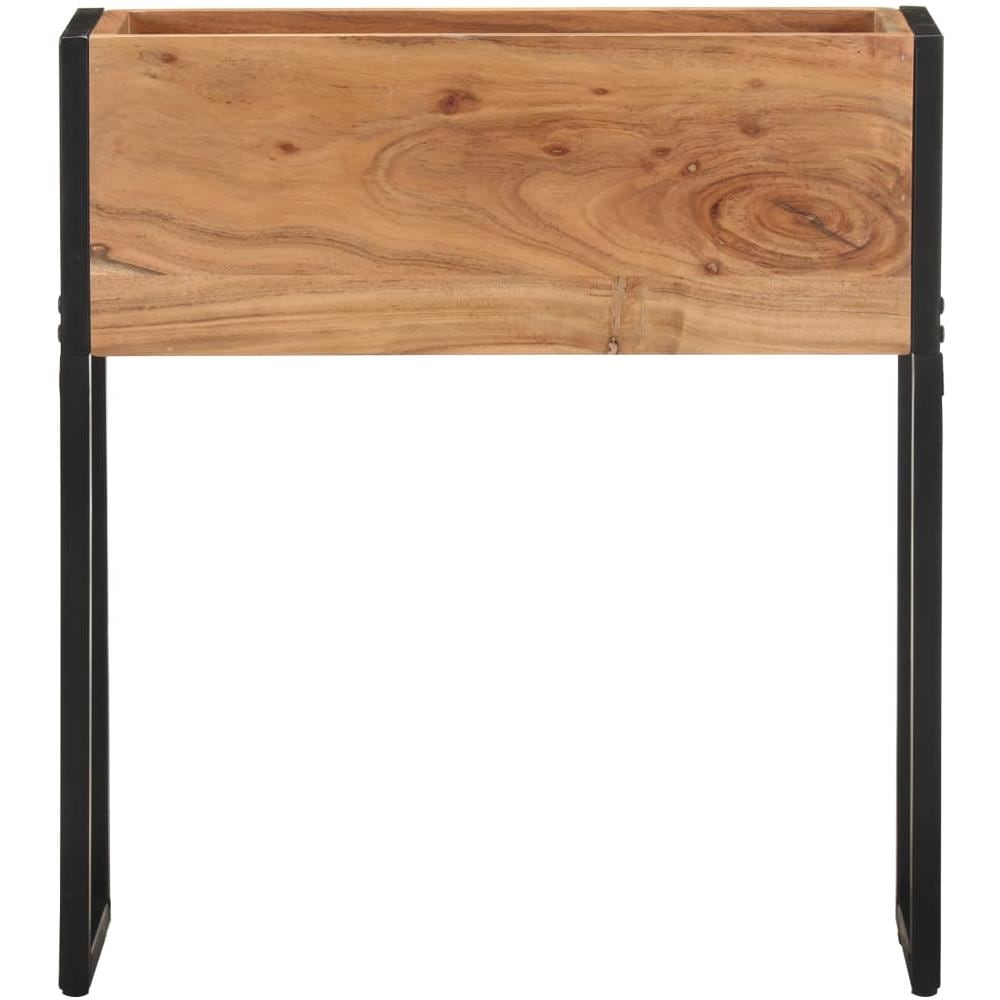 Fioriera 60x20x68 cm in Legno Massello di Acacia - Foto 3