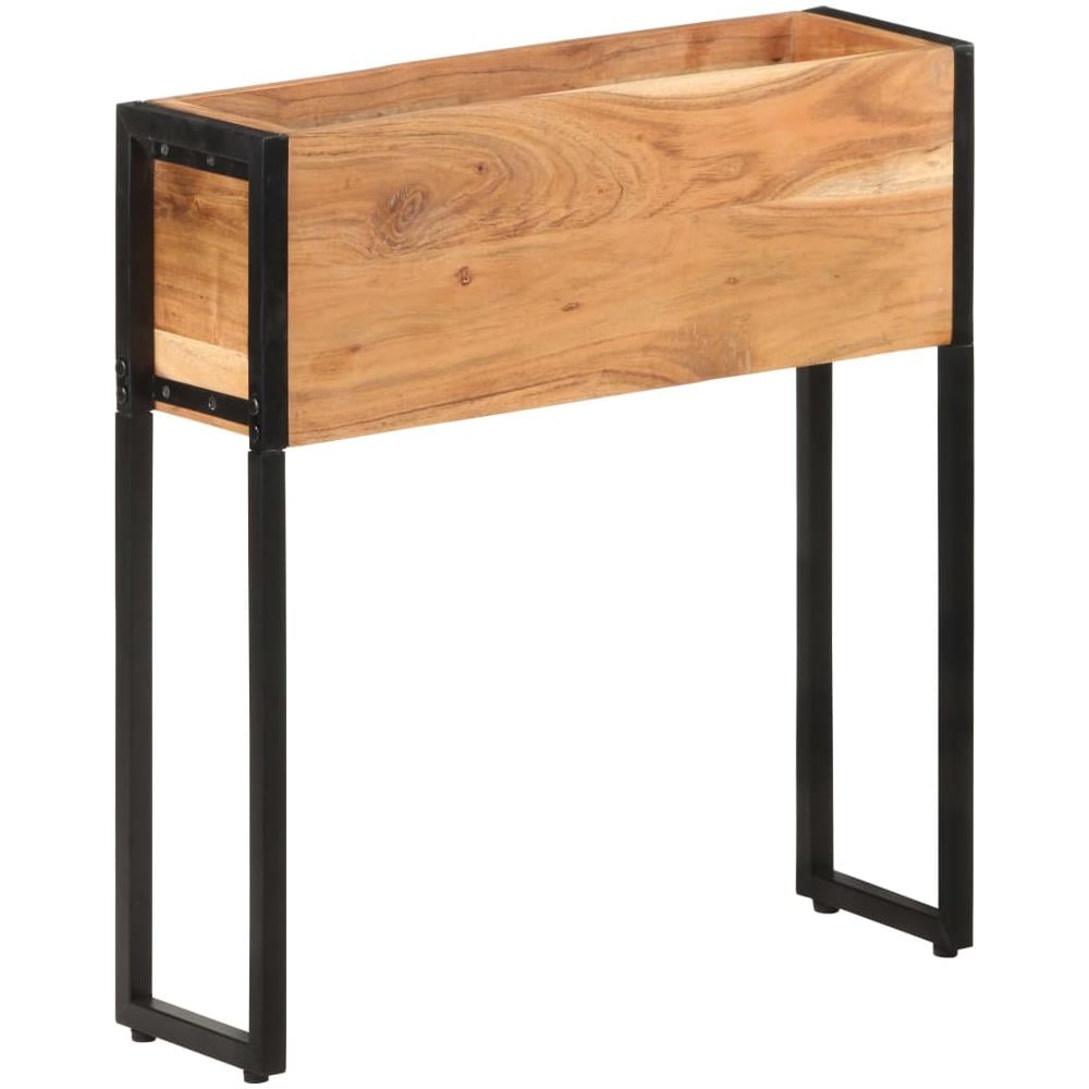 Fioriera 60x20x68 cm in Legno Massello di Acacia - Foto 1