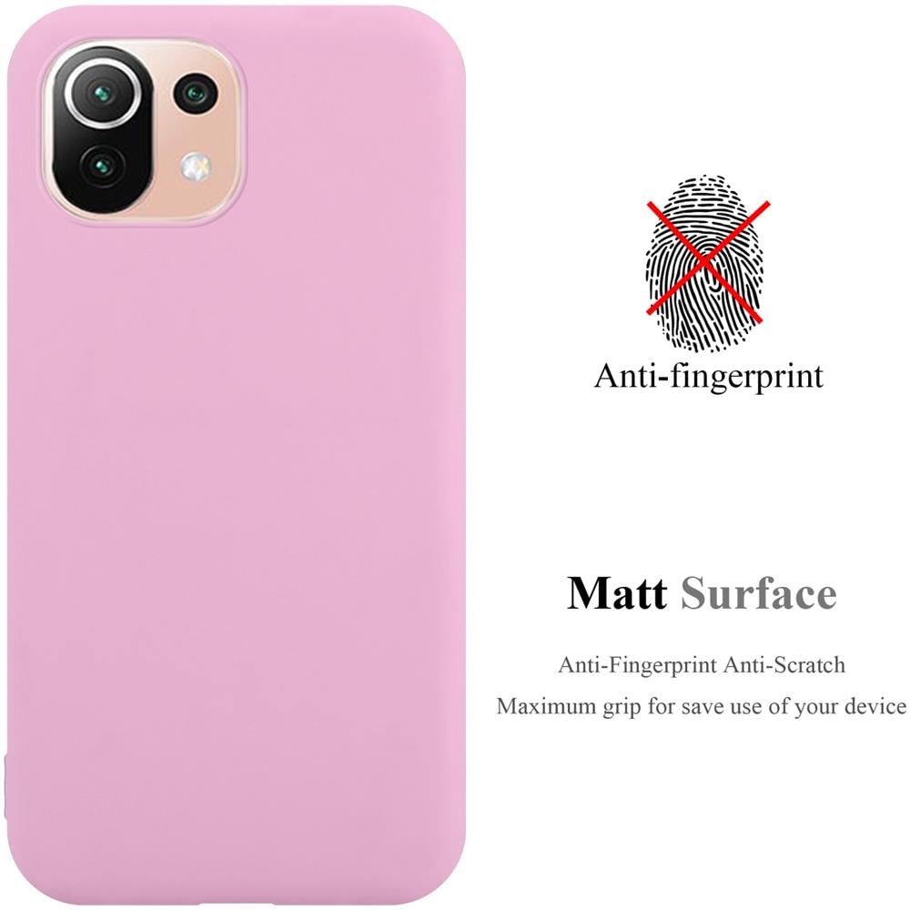 Custodia Compatibile Con Xiaomi Mi 11 Lite (4g / 5g) / 11 Lite Ne In Candy Rosa - Coperchio Protettivo In Silicone Tpu Flessibile - Foto 2