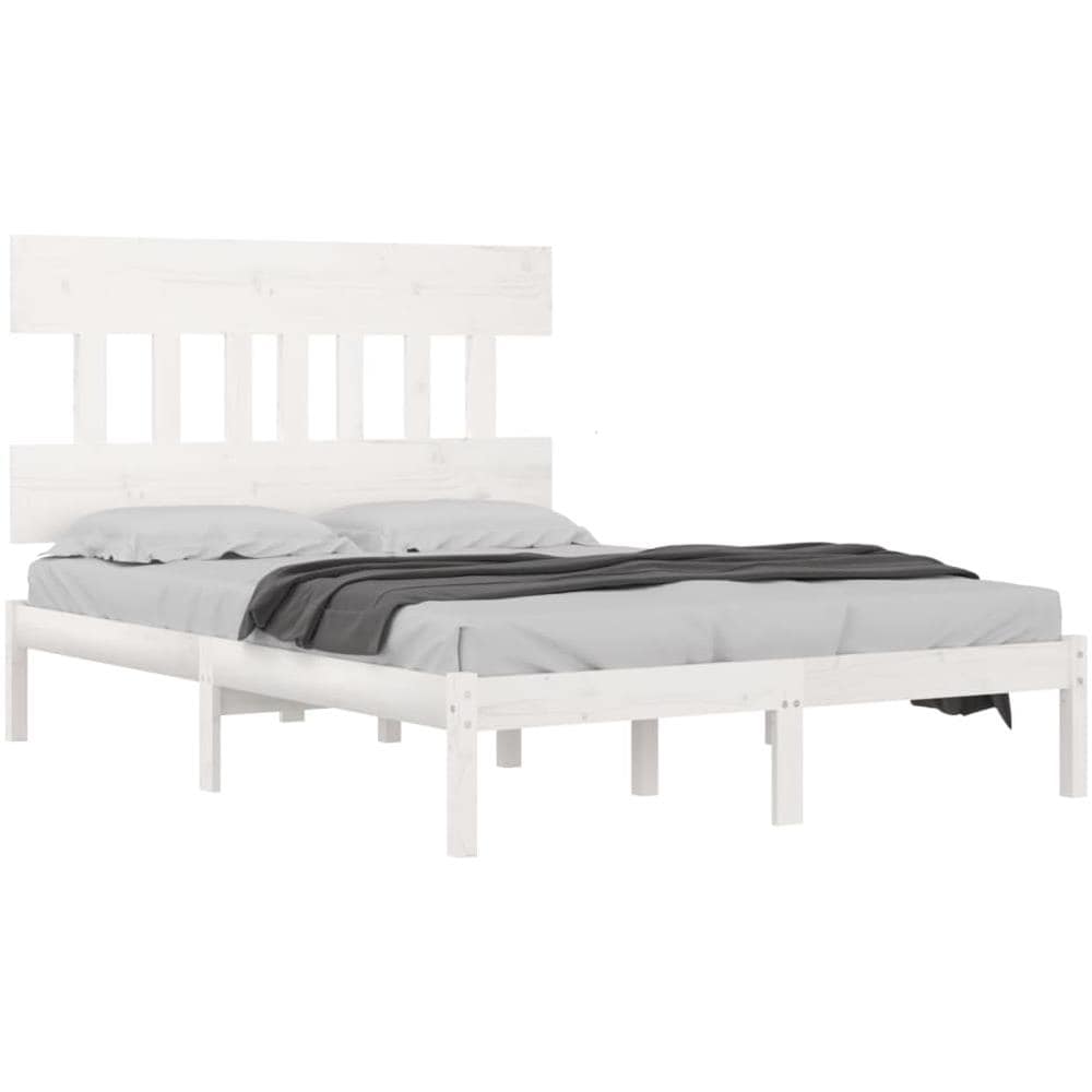 Giroletto Bianco In Legno Massello 140x190 Cm - Foto 3