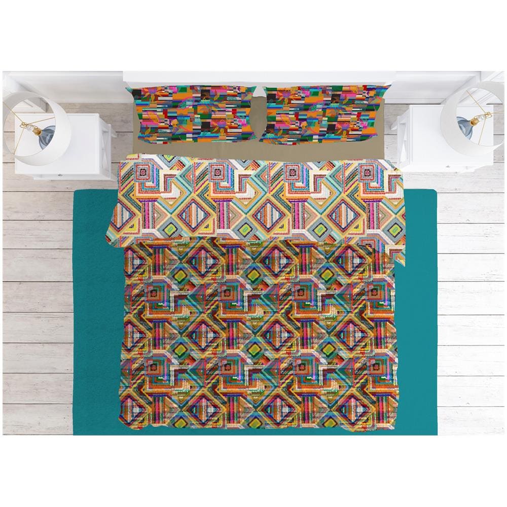 Sacco Copripiumino Federe Letto Matrimoniale Stampa Digitale Cotone Per&ugrave;   - Foto 1