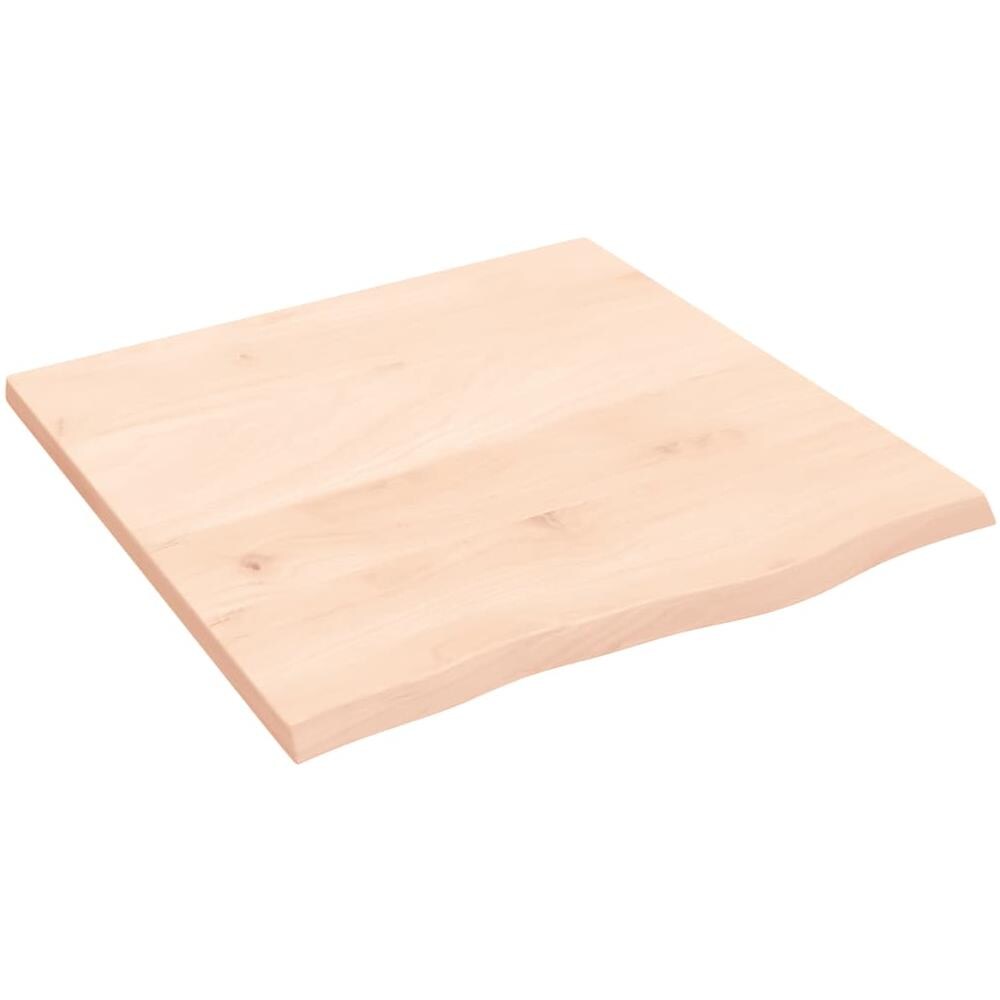 Ripiano a Parete 60x60x2 cm Legno Massello Rovere Non Trattato - Foto 1