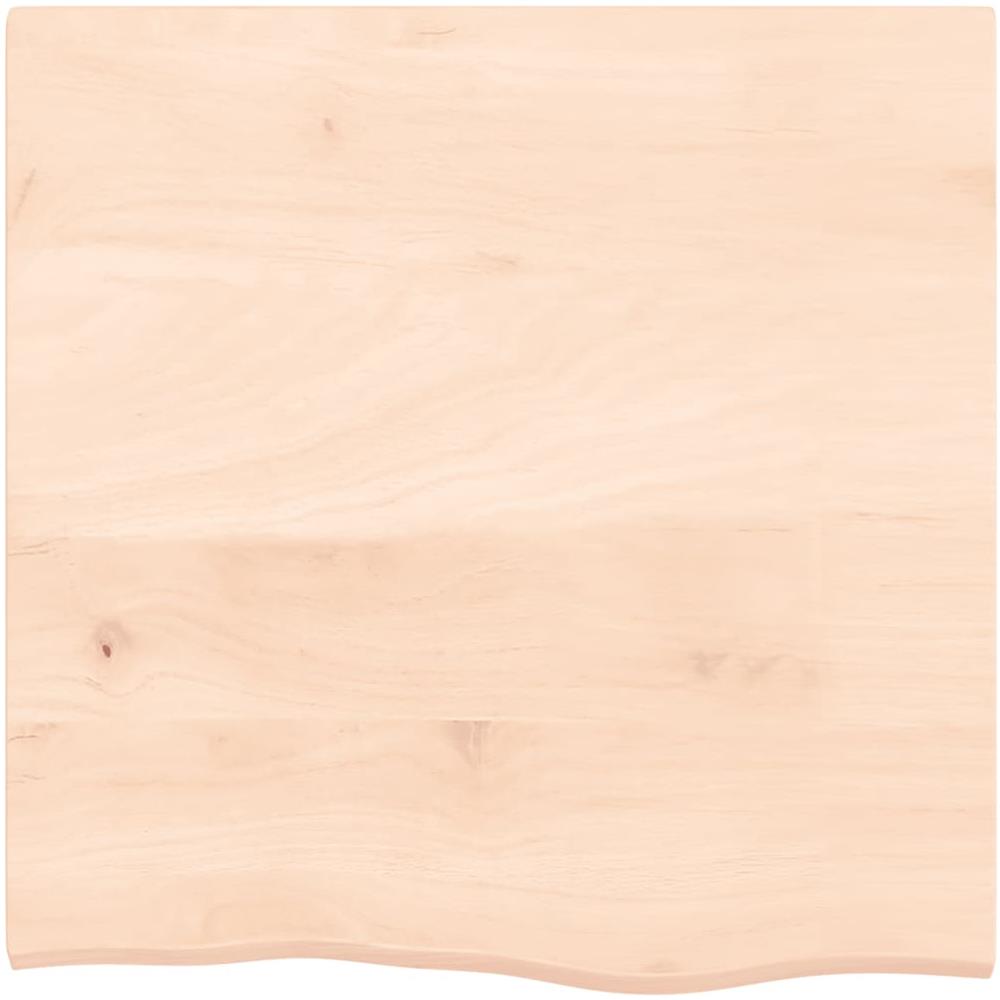 Ripiano a Parete 60x60x2 cm Legno Massello Rovere Non Trattato - Foto 2