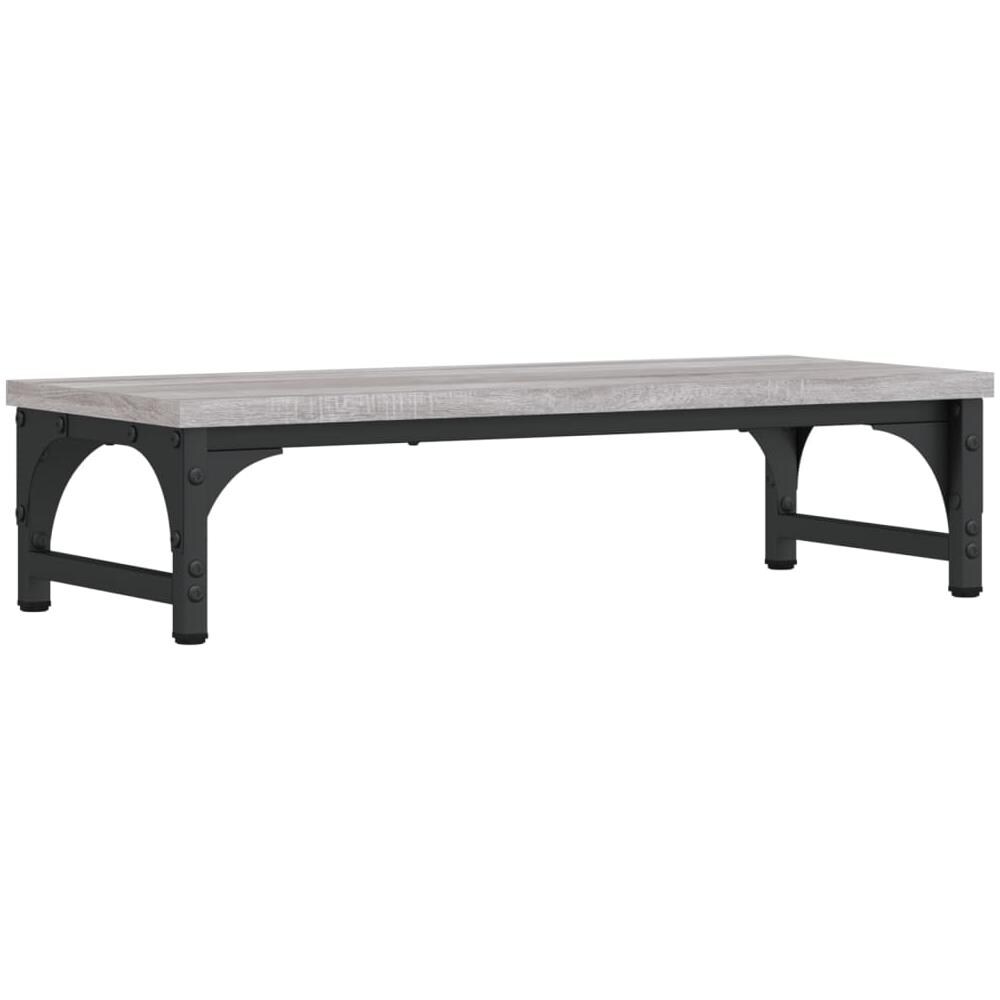 Supporto Per Monitor Grigio Sonoma 55x23x14cm Legno Multistrato - Foto 2