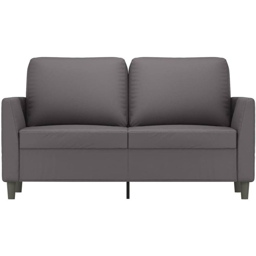 Divano A 2 Posti Grigio 120 Cm In Similpelle - Foto 3