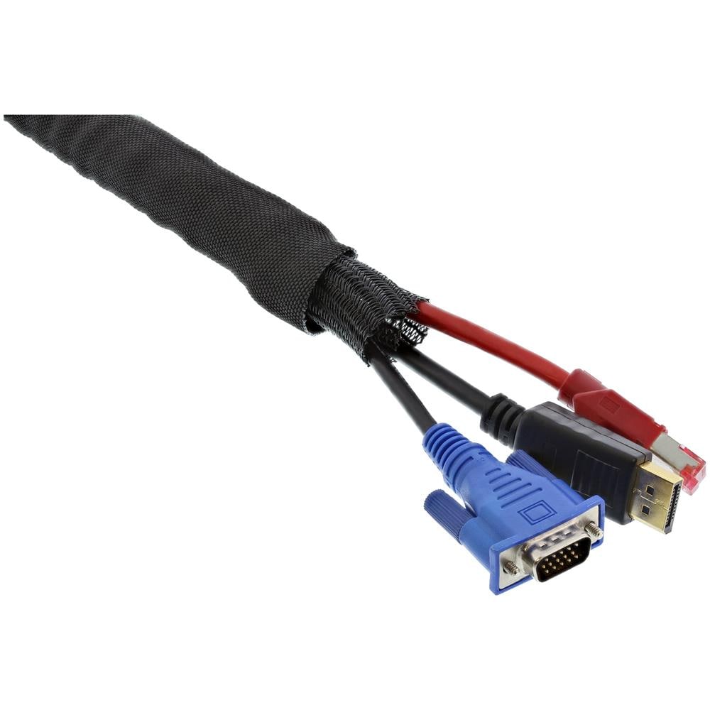 Canalina rete in poliestere, autorichiudibile, nero, 25mm, 2m - Foto 2