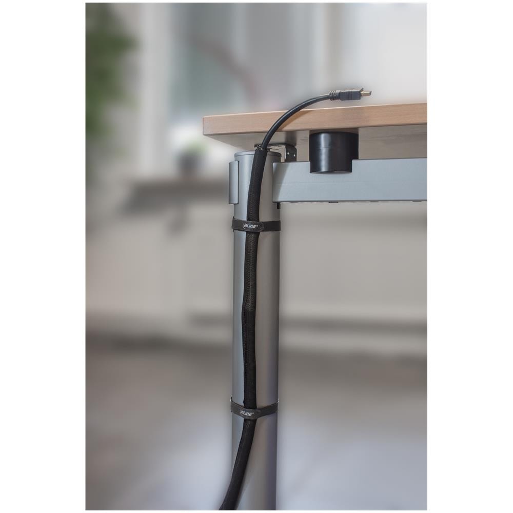 Canalina rete in poliestere, autorichiudibile, nero, 25mm, 2m - Foto 3