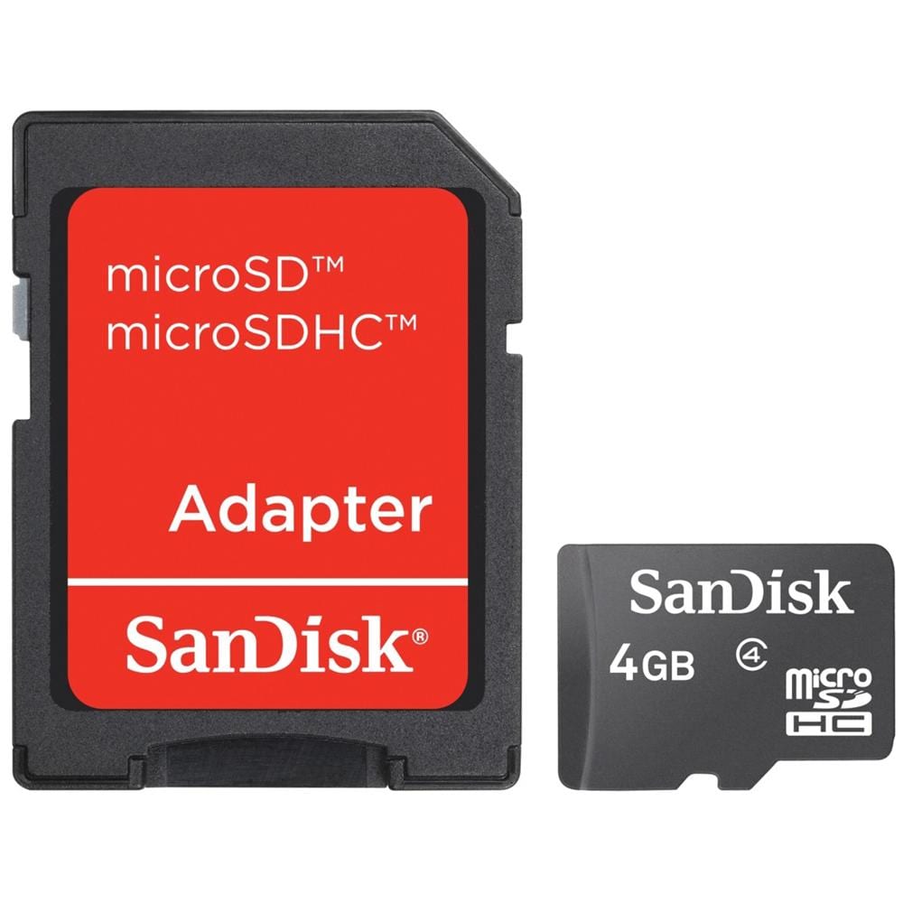 Micro SD 4GB HC + adattatore per SD - Foto 1