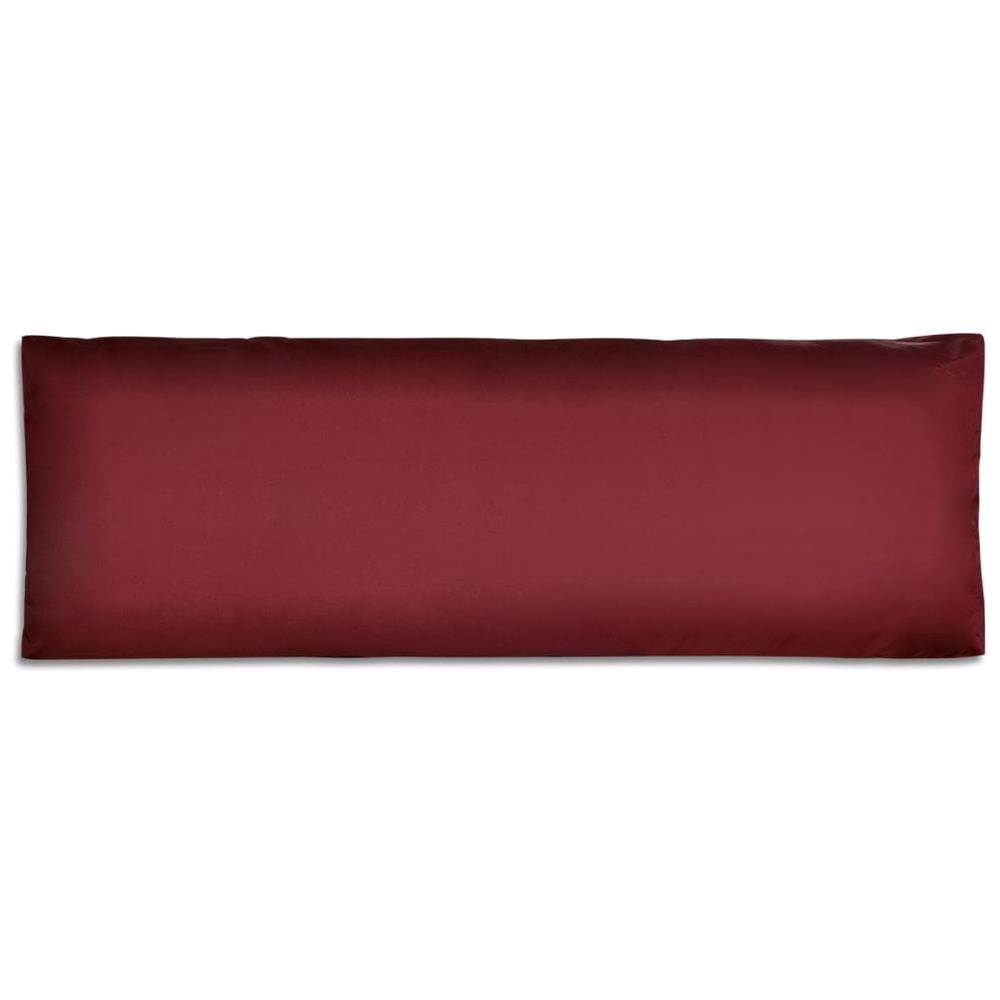 Cuscino Di Appoggio Imbottito Rosso Vino 120 X 40 20 Cm - Foto 2