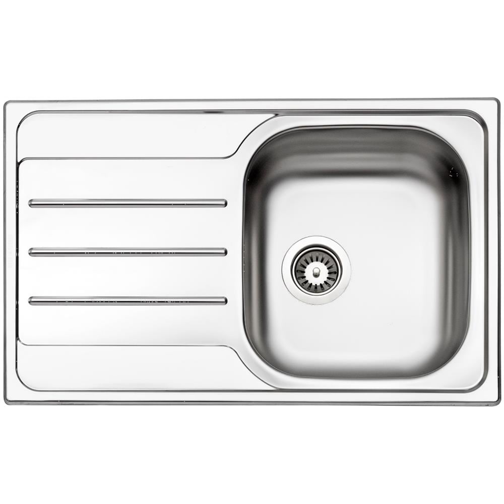 Lavello OH791ILPC 1 Vasca Gocciolatoio a Sinistra Dimensioni 79 x 50 cm Colore Inox Serie Oceano - Foto 1