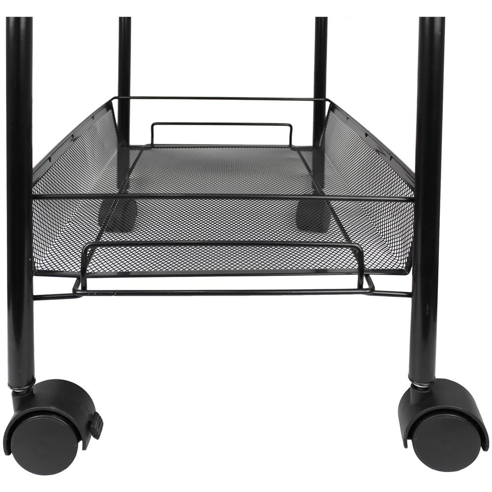 Carrelli Contenitori, Organizzatori Per La Casa, 5 File, 104 X 46 X 27 Cm, Nero, Materiale: Ferro - Foto 2