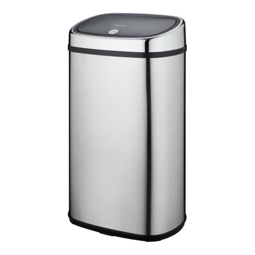 Cucina Move - Pattumiera Per La Cucina, Semi-automatica, One-touch Forma Quadrata, In Acciaio Inox Cromato, Capacità: 50l, Acciaio Inox, Acciaio Inox, 60 L - Foto 6