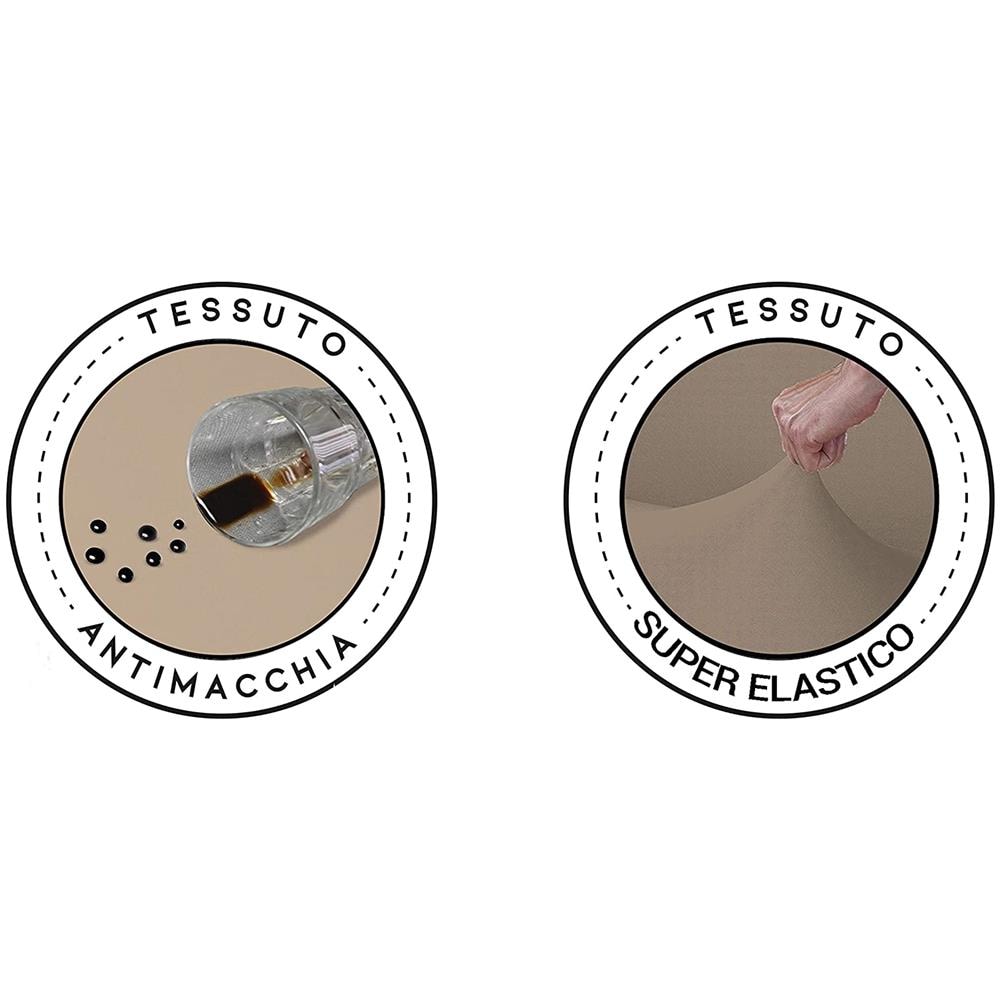 Set 6 Vestisedia Tondo Antimacchia Made In Italy Panna - Foto 6