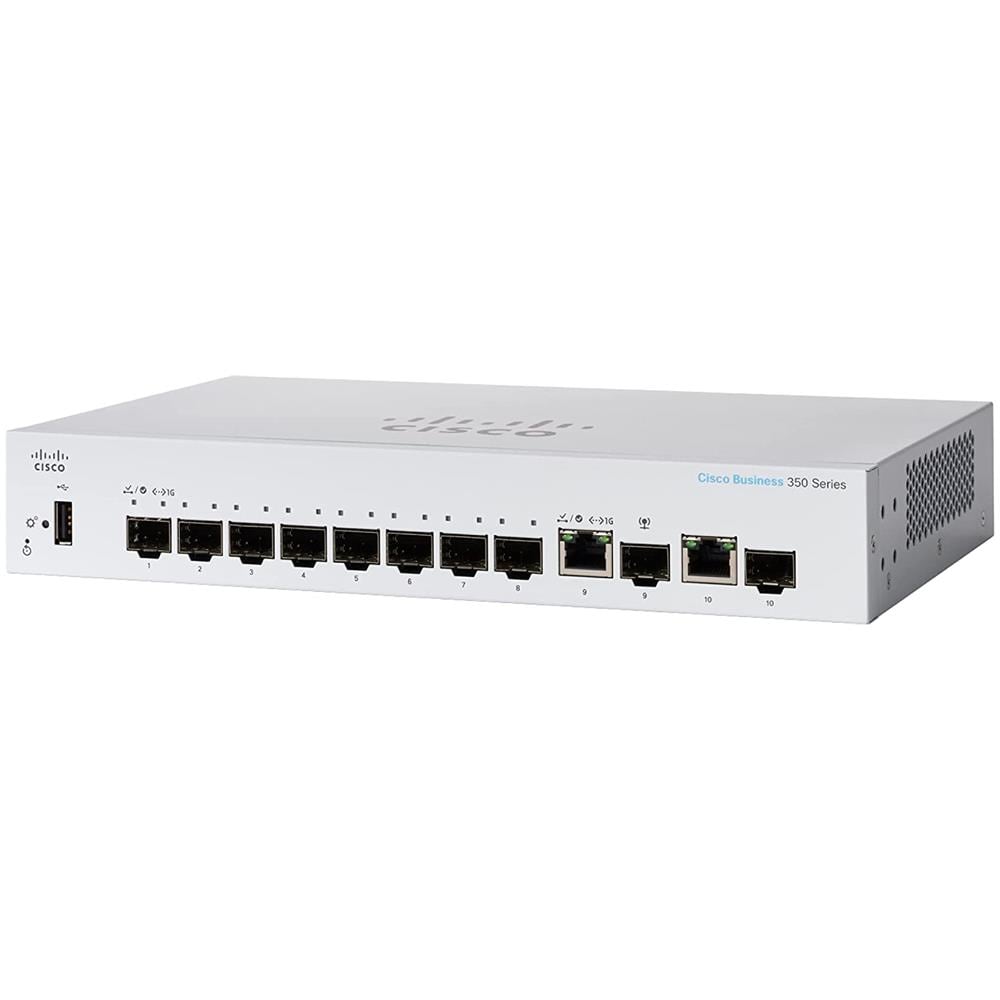 Switch Business 350 Series CBS350 8 Porte Gigabit Ethernet 10 / 100 / 100 Mbps RJ45 con 2 Porte SFP Managed - Foto 1