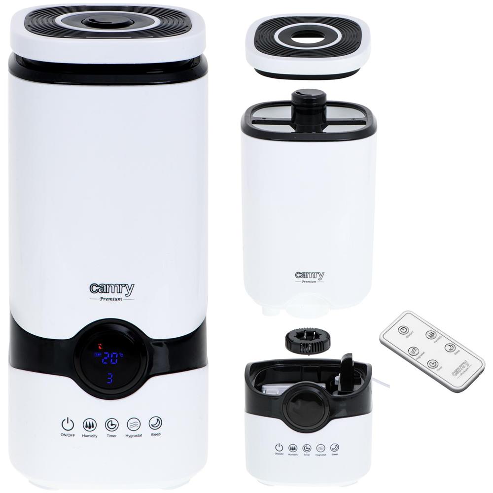 Umidificatore D'aria Cr 7964 35 M³, 25 W, Capacità Serbatoio Acqua 4,2 L, Ultrasuoni, Capacità Umidificazione 300 Ml / h, Bianco - Foto 1