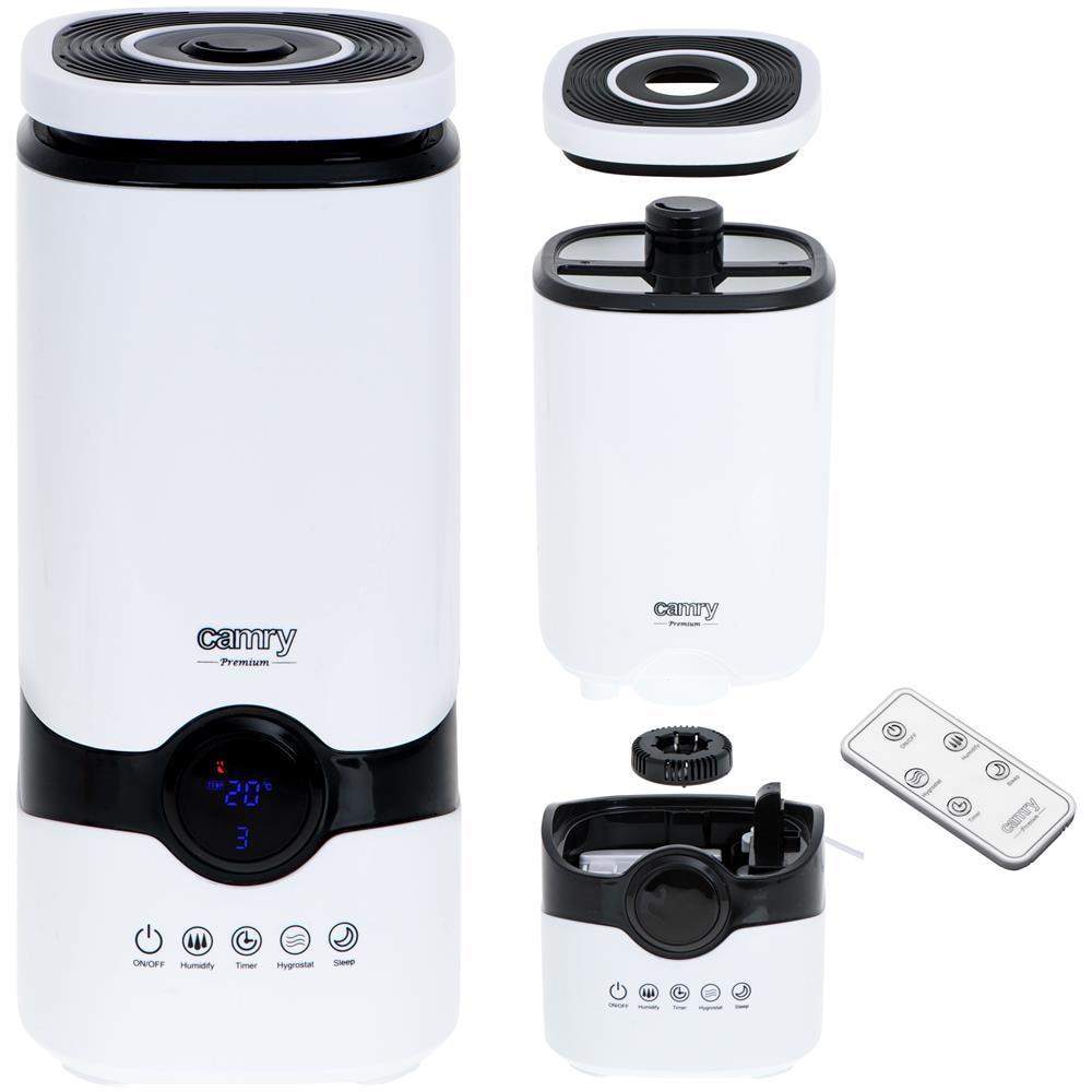 Umidificatore D'aria Cr 7964 35 M³, 25 W, Capacità Serbatoio Acqua 4,2 L, Ultrasuoni, Capacità Umidificazione 300 Ml / h, Bianco - Foto 32