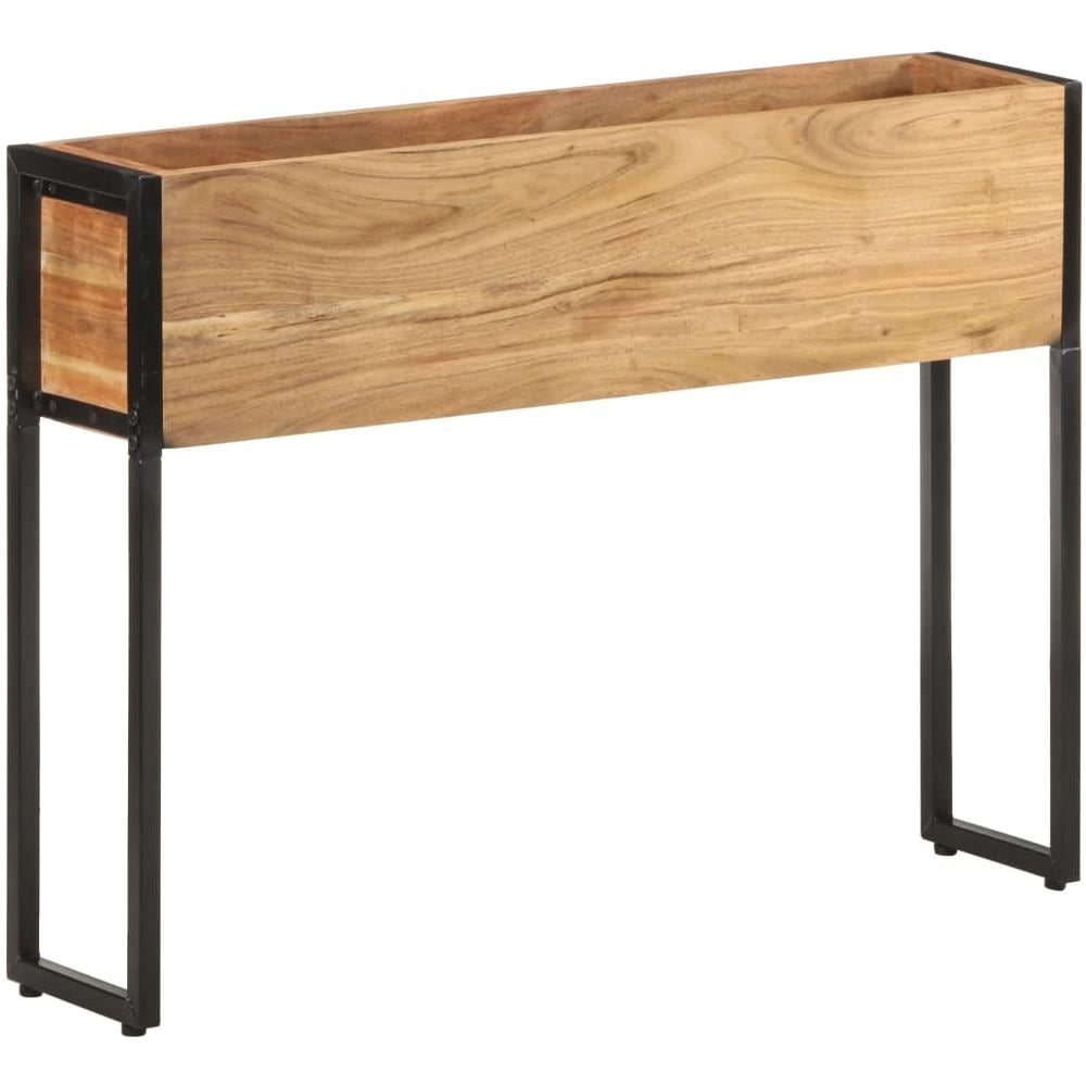 Fioriera 90x20x68 cm in Legno Massello di Acacia - Foto 1