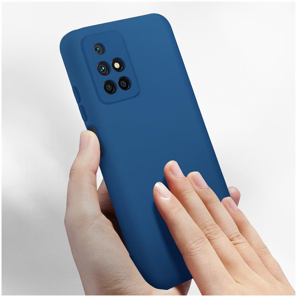 Cover Per Xiaomi Redmi 10 / 10 2022 In Silicone Semi-rigido Soft-touch Azzurra - Foto 2