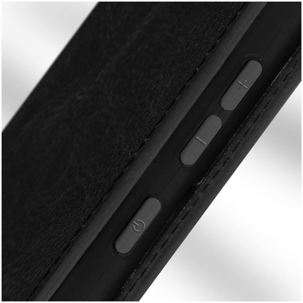 Custodia Per Galaxy S21 Fe In Vera Pelle Con Portafoglio Nera - Foto 5