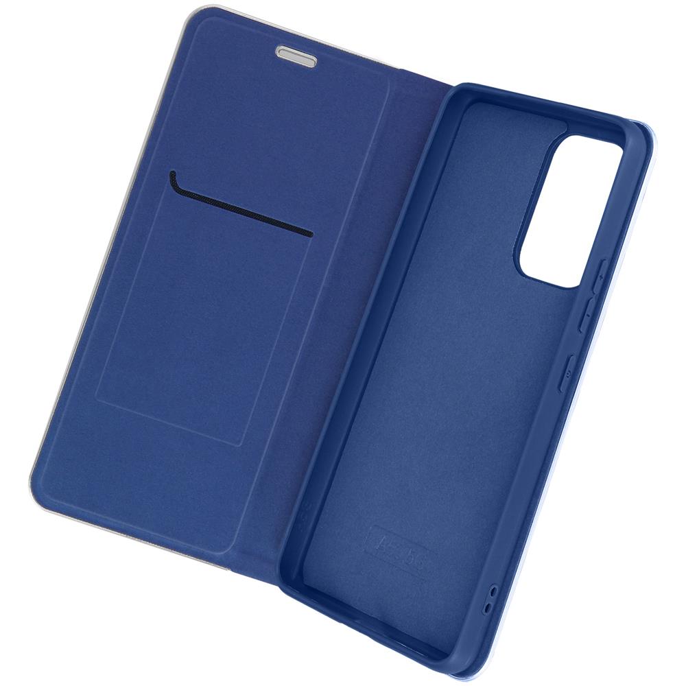 Custodia Samsung Galaxy A53 5g Portacarte Luna Book Carbon Blu - Foto 1