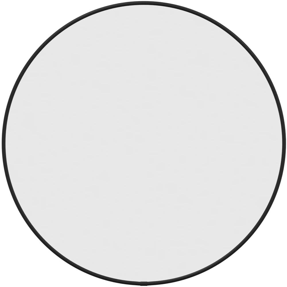 Specchio Da Parete Nero 50 Cm Rotondo - Foto 2