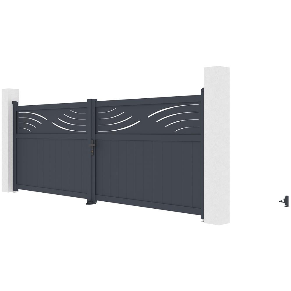 Cancello A Battente In Alluminio 4m Halti 400b140 - Foto 2