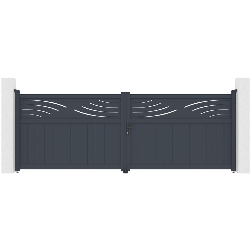 Cancello A Battente In Alluminio 4m Halti 400b140 - Foto 1