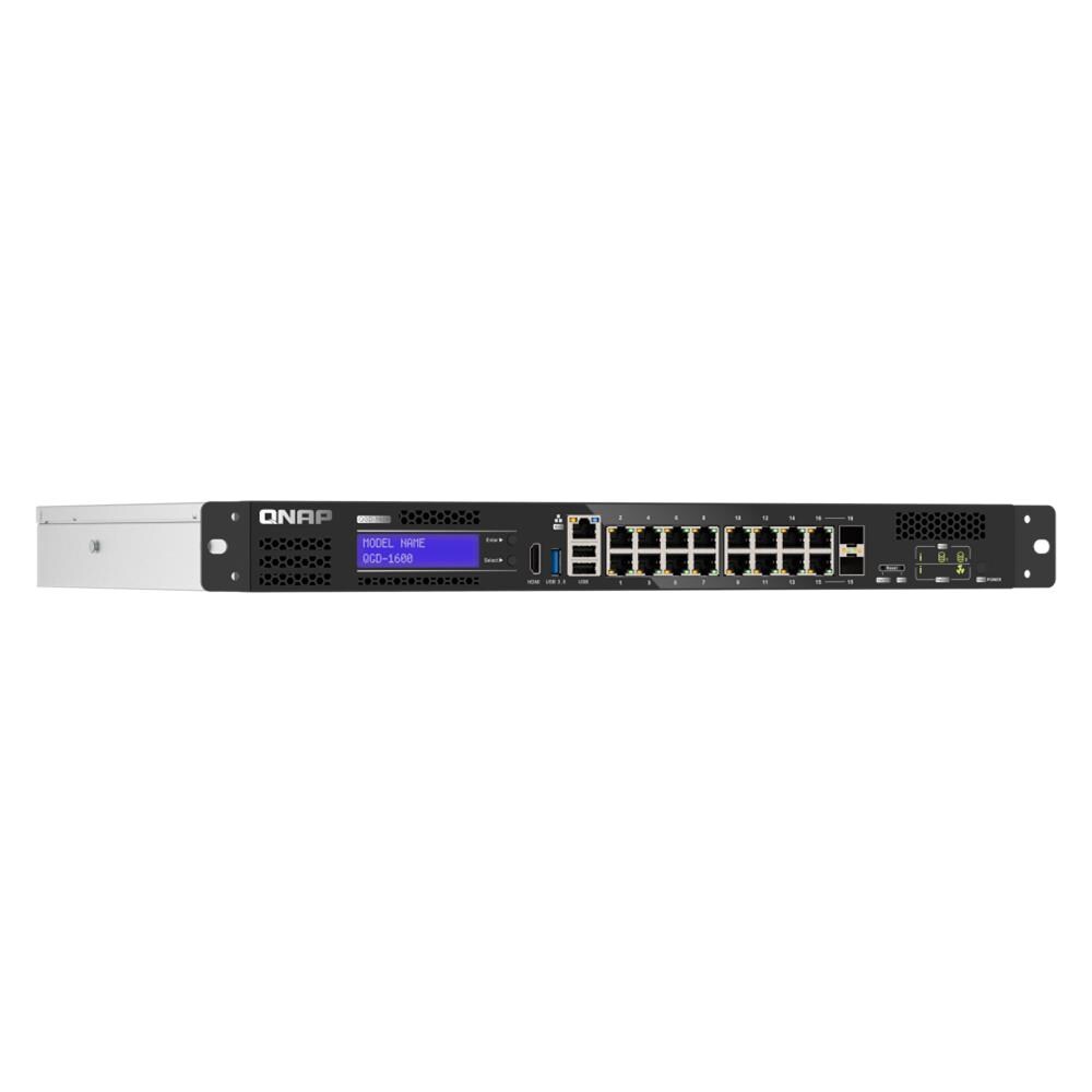 QGD-1600 Gestito Gigabit Ethernet (10/100/1000) 1U Nero, Grigio - Foto 2